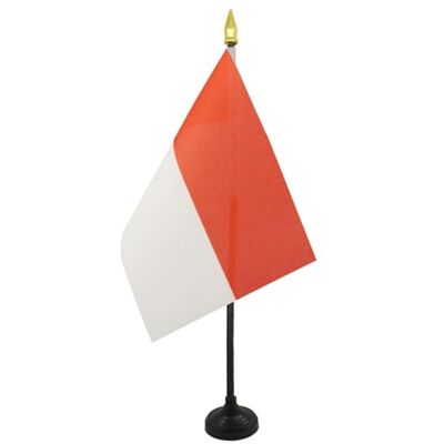 AZ FLAG Tischflagge Indonesien 15x10 cm Polyester 100D Kunststoffsockel Für innen indonesisch Tischflagge Indonesia genähte Ausführung mit verstärkten Kanten mit Kunststoffstab und goldene Spitze AZ FLAG Tischflagge Indonesien 15x10 cm Polyester 100D Kunststoffsockel Für innen indonesisch Tischflagge Indonesia genähte Ausführung mit verstärkten Kanten mit Kunststoffstab und goldene Spitze