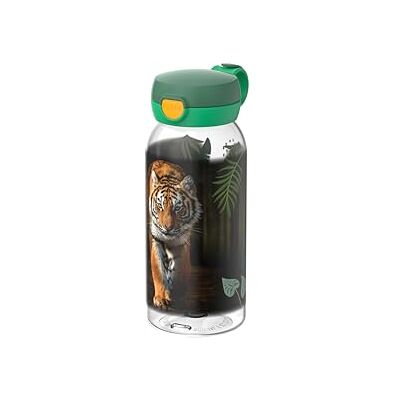 Mepal Trinkflasche mit Klappdeckel Campus Deckel springt per Knopfdruck auf Trinkflasche Kinder Kohlensäure Geeignet Auslaufsicher und Spülmaschinengeeignet 600 ml Wild tiger Mepal Trinkflasche mit Klappdeckel Campus Deckel springt per Knopfdruck auf Trinkflasche Kinder Kohlensäure Geeignet Auslaufsicher und Spülmaschinengeeignet 600 ml Wild tiger