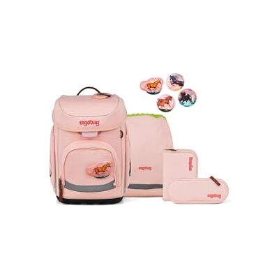 ergobag Schulranzen-Set cubo Set UnzähmBär Rosa Ergonomischer Schulranzen klassisch 5-teilig für die 1. Klasse der Grundschule ergobag Schulranzen-Set cubo Set UnzähmBär Rosa Ergonomischer Schulranzen klassisch 5-teilig für die 1. Klasse der Grundschule