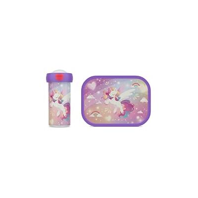 Mepal Pausenset Campus Set für Kinder mit Verschlussbecher & Lunch Box Lunch-Set für die Schule oder unterwegs Spülmaschinenfest & BPA-frei 300 + 750 ml Unicorn Glow Mepal Pausenset Campus Set für Kinder mit Verschlussbecher & Lunch Box Lunch-Set für die Schule oder unterwegs Spülmaschinenfest & BPA-frei 300 + 750 ml Unicorn Glow