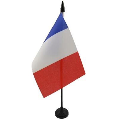 AZ FLAG Tischflagge Frankreich 15x10 cm Polyester 100D Kunststoffsockel Für innen Französische Tischflagge France genähte Ausführung mit verstärkten Kanten mit Kunststoffstab 100D Polyester AZ FLAG Tischflagge Frankreich 15x10 cm Polyester 100D Kunststoffsockel Für innen Französische Tischflagge France genähte Ausführung mit verstärkten Kanten mit Kunststoffstab 100D Polyester