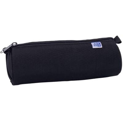 Oxford Federmäppchen, rund, klassisch, 1 Fach, Kapazität: 22 x 7 x 7 cm, Reißverschluss, Polyester, Schwarz Oxford Federmäppchen, rund, klassisch, 1 Fach, Kapazität: 22 x 7 x 7 cm, Reißverschluss, Polyester, Schwarz
