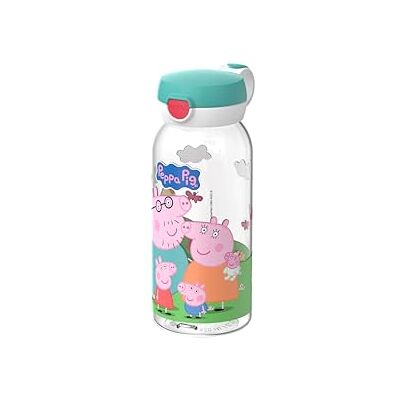 Mepal Trinkflasche mit Klappdeckel Campus Deckel springt per Knopfdruck auf Trinkflasche Kinder Kohlensäure Geeignet Auslaufsicher und Spülmaschinengeeignet 600 ml Peppa Pig Mepal Trinkflasche mit Klappdeckel Campus Deckel springt per Knopfdruck auf Trinkflasche Kinder Kohlensäure Geeignet Auslaufsicher und Spülmaschinengeeignet 600 ml Peppa Pig