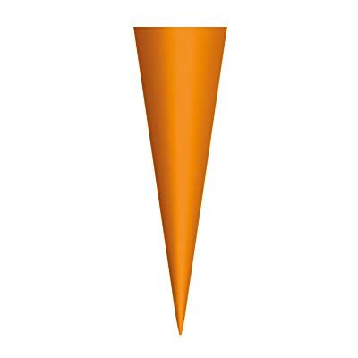 Roth Schultüten-Rohling klein zum Basteln orange 50 cm rund ohne Verschluss Roth Schultüten-Rohling klein zum Basteln orange 50 cm rund ohne Verschluss