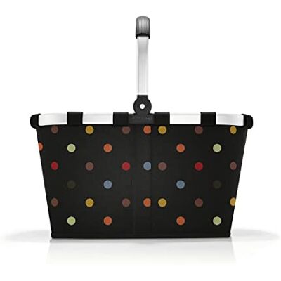 reisenthel carrybag in Dots – Stabiler Einkaufskorb mit viel Stauraum und praktischer Innentasche – Elegantes und wasserabweisendes Design reisenthel carrybag in Dots – Stabiler Einkaufskorb mit viel Stauraum und praktischer Innentasche – Elegantes und wasserabweisendes Design