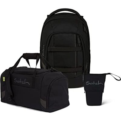 Satch Pack Pencil Slider Edition Schulrucksack Set 3tlg. mit Sporttasche (Blackjack) Satch Pack Pencil Slider Edition Schulrucksack Set 3tlg. mit Sporttasche (Blackjack)