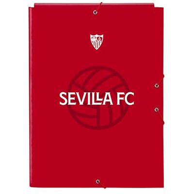 safta SEVILLA FC Folio-Ordner mit 3 Klappen, ideal für Kinder verschiedener Altersgruppen, bequem und vielseitig, Qualität und Widerstandsfähigkeit, 26 x 36,5 cm, Rot, rot, Estándar, Lässig safta SEVILLA FC Folio-Ordner mit 3 Klappen, ideal für Kinder verschiedener Altersgruppen, bequem und vielseitig, Qualität und Widerstandsfähigkeit, 26 x 36,5 cm, Rot, rot, Estándar, Lässig