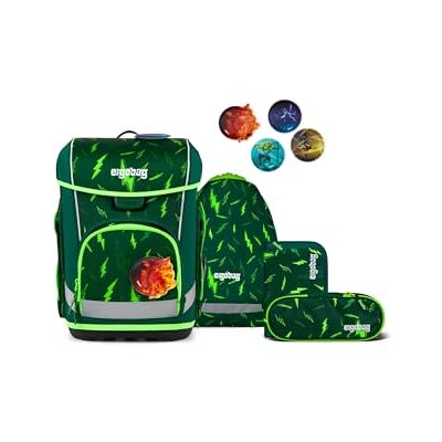 ergobag Schulranzen-Set cubo Light Set Bärtastisch Grün extra leichter ergonomischer Schulranzen mit nur 780 g im 6-teiligen Set aus der Vorgänger-Kollektion für die Schule ergobag Schulranzen-Set cubo Light Set Bärtastisch Grün extra leichter ergonomischer Schulranzen mit nur 780 g im 6-teiligen Set aus der Vorgänger-Kollektion für die Schule