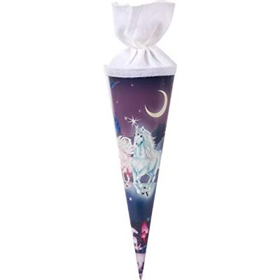 goldbuch 93 579 Geschwistertüte Unicorn, Schultüte 35 cm, Zuckertüte Lila Runde Zuckertüte mit Einhorn-Motiv, Geschenktüte aus Lackkarton mit weißem Filzverschluss (ohne Verschlussband), Ø 11,5 cm goldbuch 93 579 Geschwistertüte Unicorn, Schultüte 35 cm, Zuckertüte Lila Runde Zuckertüte mit Einhorn-Motiv, Geschenktüte aus Lackkarton mit weißem Filzverschluss (ohne Verschlussband), Ø 11,5 cm