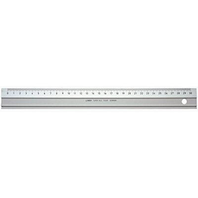 Linex Super Serie Lineal 50 cm Aluminium, Anti-Rutsch-Effekt, Zeichenkante, Schneidekante, mm-Skala Linex Super Serie Lineal 50 cm Aluminium, Anti-Rutsch-Effekt, Zeichenkante, Schneidekante, mm-Skala