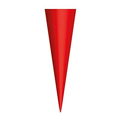 Roth Schultüten-Rohling klein zum Basteln rot 35 cm rund ohne Verschluss Roth Schultüten-Rohling klein zum Basteln rot 35 cm rund ohne Verschluss