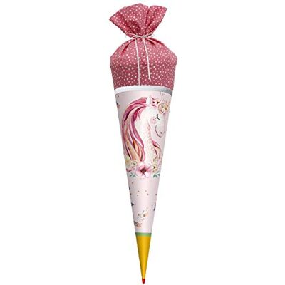 Roth Schultüte Lieblingsstück Einhornträume 70 cm groß rund Stoffschultüte Spitze Roth Schultüte Lieblingsstück Einhornträume 70 cm groß rund Stoffschultüte Spitze