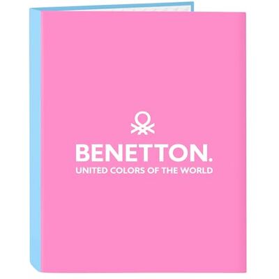 safta BENETTON SPRING Ordner mit Folios 4 Ringen, ideal für Kinder unterschiedlichen Alters, bequem und vielseitig, Qualität und Widerstandsfähigkeit, 26,5 x 33 cm, Himmelblau, Himmelblau, Estándar, Casual safta BENETTON SPRING Ordner mit Folios 4 Ringen, ideal für Kinder unterschiedlichen Alters, bequem und vielseitig, Qualität und Widerstandsfähigkeit, 26,5 x 33 cm, Himmelblau, Himmelblau, Estándar, Casual