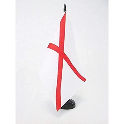 AZ FLAG Tischflagge St. Patricks kreuz 21x14 cm Kunststoffsockel Für innen Tischflagge genähte Ausführung mit verstärkten Kanten mit Kunststoffstab 100D Polyester AZ FLAG Tischflagge St. Patricks kreuz 21x14 cm Kunststoffsockel Für innen Tischflagge genähte Ausführung mit verstärkten Kanten mit Kunststoffstab 100D Polyester