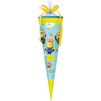 Nestler Bastelschultüte / Zuckertüte / 85cm / eckig / "Minions Nestler Bastelschultüte / Zuckertüte / 85cm / eckig / "Minions