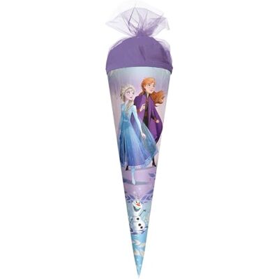 Roth Schultüte klein Disney Frozen 50 cm rund, Tüllverschluss Zuckertüte Disney Frozen Schulanfang Roth Schultüte klein Disney Frozen 50 cm rund, Tüllverschluss Zuckertüte Disney Frozen Schulanfang
