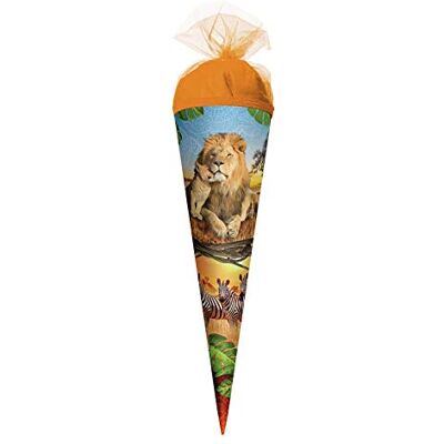 Roth Geschenk-Schultüte klein Löwe 50 cm rund Tüllverschluss Zuckertüte Roth Geschenk-Schultüte klein Löwe 50 cm rund Tüllverschluss Zuckertüte