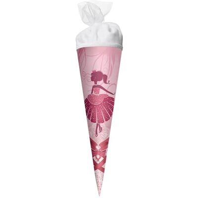 Roth Schultüte klein Ballerina 22 cm rund Tüllverschluss Zuckertüte, Ballerina, Tänzerin, Schulanfang Roth Schultüte klein Ballerina 22 cm rund Tüllverschluss Zuckertüte, Ballerina, Tänzerin, Schulanfang