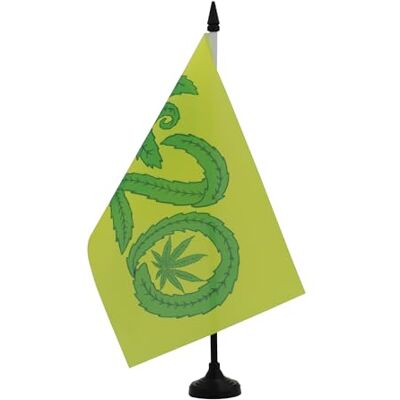 AZ FLAG Tischflagge Marihuana It's 4.20 o'Clock Somewhere 21x14 cm Für innen Union Jack Tischflagge genähte Ausführung mit verstärkten Kanten mit Kunststoffstab und Kunststoffsockel AZ FLAG Tischflagge Marihuana It's 4.20 o'Clock Somewhere 21x14 cm Für innen Union Jack Tischflagge genähte Ausführung mit verstärkten Kanten mit Kunststoffstab und Kunststoffsockel