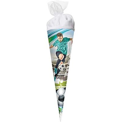 Roth Geschenk-Schultüte klein Fußball-Star 35 cm rund Tüllverschluss Zuckertüte Roth Geschenk-Schultüte klein Fußball-Star 35 cm rund Tüllverschluss Zuckertüte