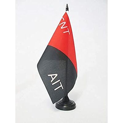 AZ FLAG Tischflagge Milicia Confederal Von Spanien 21x14 cm Cnt-FAI Tischfahne 14 x 21 cm Flaggen Für innen CNT-FAI Tischflagge Milicia confederal de la CNT-FAI genähte Ausführung mit verstärkten Kanten 100D Polyester AZ FLAG Tischflagge Milicia Confederal Von Spanien 21x14 cm Cnt-FAI Tischfahne 14 x 21 cm Flaggen Für innen CNT-FAI Tischflagge Milicia confederal de la CNT-FAI genähte Ausführung mit verstärkten Kanten 100D Polyester