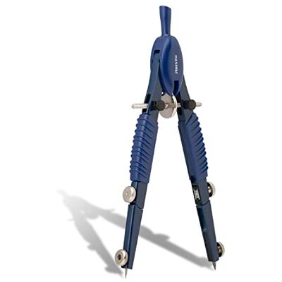 Aristo AR55808 Topline Art Series Schnellverstellzirkel (Kreise bis 370 mm Durchmesser, Ersatzminen, Schenkel aus Zinkdruckguss) deep blue Aristo AR55808 Topline Art Series Schnellverstellzirkel (Kreise bis 370 mm Durchmesser, Ersatzminen, Schenkel aus Zinkdruckguss) deep blue