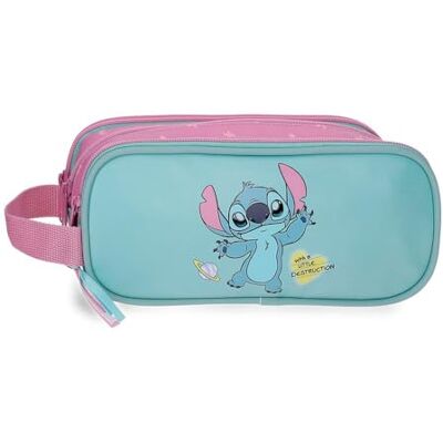 Disney Joumma Stitch Little Destruction Triple Etui, PVC, 22 x 10 x 9 cm, Türkisgrün Disney Joumma Stitch Little Destruction Triple Etui, PVC, 22 x 10 x 9 cm, Türkisgrün