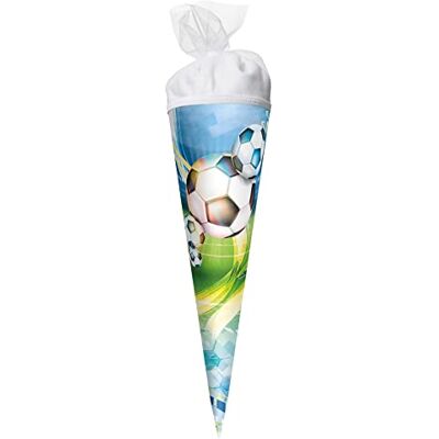 Roth Geschenk-Schultüte klein Fußball 35 cm rund Tüllverschluss Zuckertüte Schulanfang Roth Geschenk-Schultüte klein Fußball 35 cm rund Tüllverschluss Zuckertüte Schulanfang