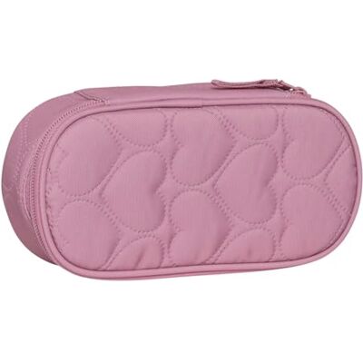 Beckmann Sport Jr. Ovales Pencil Case Padded Heart Rose Beckmann Sport Jr. Ovales Pencil Case Padded Heart Rose