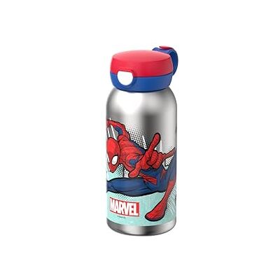 Mepal Edelstahl Trinkflasche mit Klappdeckel Campus Deckel springt per Knopfdruck auf Trinkflasche Kinder Kohlensäure Geeignet Auslaufsicher Hygienedeckel 600 ml Spiderman Mepal Edelstahl Trinkflasche mit Klappdeckel Campus Deckel springt per Knopfdruck auf Trinkflasche Kinder Kohlensäure Geeignet Auslaufsicher Hygienedeckel 600 ml Spiderman