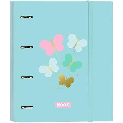 safta Moos Butterflies Ringbuch mit 4 Ringen, 35 cm, mit 100 A4-Blättern, ideal für Kinder unterschiedlichen Alters, bequem und vielseitig, Qualität und Widerstandsfähigkeit, 27 x 3,5 x 32 cm, safta Moos Butterflies Ringbuch mit 4 Ringen, 35 cm, mit 100 A4-Blättern, ideal für Kinder unterschiedlichen Alters, bequem und vielseitig, Qualität und Widerstandsfähigkeit, 27 x 3,5 x 32 cm,