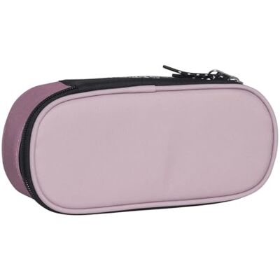 Beckmann City Oval Pencil Case Pink Colorblock Beckmann City Oval Pencil Case Pink Colorblock