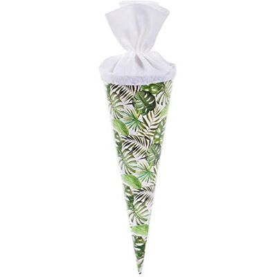 goldbuch 93 428 Geschwistertüte Monstera, Schultüte 35 cm, Zuckertüte Weiß Runde Geschenktüte, Monstera-Muster, Geschenkverpackung, Lackkarton, weißer Filzverschluss (ohne Verschlussband), Ø 11,5 cm goldbuch 93 428 Geschwistertüte Monstera, Schultüte 35 cm, Zuckertüte Weiß Runde Geschenktüte, Monstera-Muster, Geschenkverpackung, Lackkarton, weißer Filzverschluss (ohne Verschlussband), Ø 11,5 cm