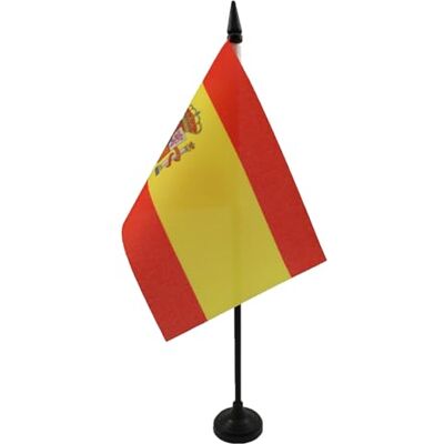 AZ FLAG Tischflagge Spanien 15x10 cm Polyester 100D Kunststoffsockel Für innen Spanische Tischflagge España genähte Ausführung mit verstärkten Kanten mit Kunststoffstab 100D Polyester AZ FLAG Tischflagge Spanien 15x10 cm Polyester 100D Kunststoffsockel Für innen Spanische Tischflagge España genähte Ausführung mit verstärkten Kanten mit Kunststoffstab 100D Polyester