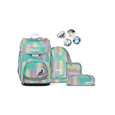 ergobag Schulranzen-Set cubo Set ZauBärwelt Mint Ergonomischer Schulranzen klassisch 5-teilig für die 1. Klasse der Grundschule ergobag Schulranzen-Set cubo Set ZauBärwelt Mint Ergonomischer Schulranzen klassisch 5-teilig für die 1. Klasse der Grundschule