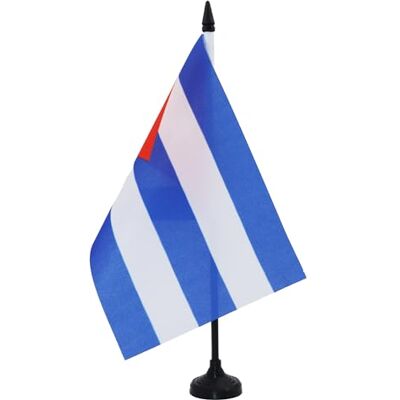AZ FLAG Tischflagge Kuba 21x14 cm Polyester 100D Kunststoffsockel Für innen Kubanische Tischflagge Cuba genähte Ausführung mit verstärkten Kanten mit Kunststoffstab 100D Polyester AZ FLAG Tischflagge Kuba 21x14 cm Polyester 100D Kunststoffsockel Für innen Kubanische Tischflagge Cuba genähte Ausführung mit verstärkten Kanten mit Kunststoffstab 100D Polyester