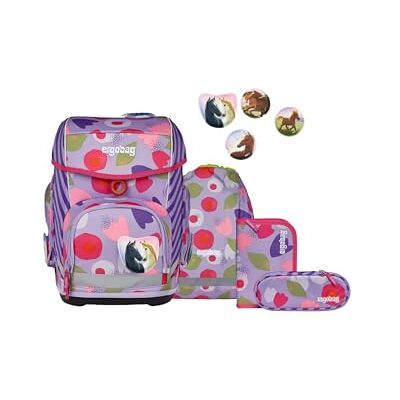 ergobag Schulranzen-Set cubo Set BlütenzauBär Lila Ergonomischer Schulranzen klassisch 5-teilig für die 1. Klasse der Grundschule ergobag Schulranzen-Set cubo Set BlütenzauBär Lila Ergonomischer Schulranzen klassisch 5-teilig für die 1. Klasse der Grundschule