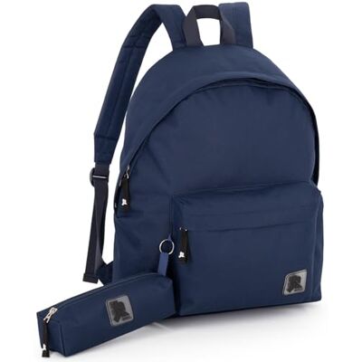 Ross Rucksack mit Federmäppchen für Grundschule, Hauptschule und Oberschule für Kinder und Jugendliche, Junge und Mädchen, 41cm, 24L, wasserdichtes Polyester, Freizeit, Reisetasche Ross Rucksack mit Federmäppchen für Grundschule, Hauptschule und Oberschule für Kinder und Jugendliche, Junge und Mädchen, 41cm, 24L, wasserdichtes Polyester, Freizeit, Reisetasche