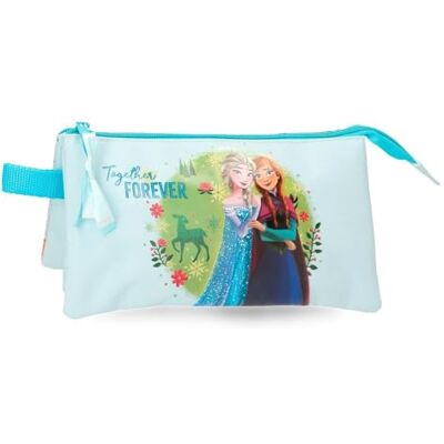 Disney Joumma Frozen Forever Etui Triple Blue Claro 22x12x5 cm Polyester Disney Joumma Frozen Forever Etui Triple Blue Claro 22x12x5 cm Polyester
