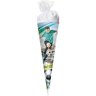 Roth Geschenk-Schultüte klein Fußball-Star 50 cm rund Tüllverschluss Zuckertüte Roth Geschenk-Schultüte klein Fußball-Star 50 cm rund Tüllverschluss Zuckertüte