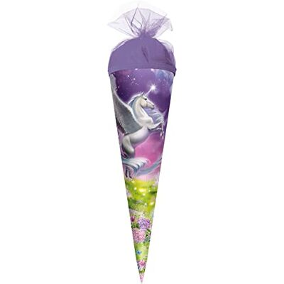 Roth Geschenk-Schultüte klein Magic Pegasus 50 cm rund Tüllverschluss Zuckertüte Schulanfang Roth Geschenk-Schultüte klein Magic Pegasus 50 cm rund Tüllverschluss Zuckertüte Schulanfang