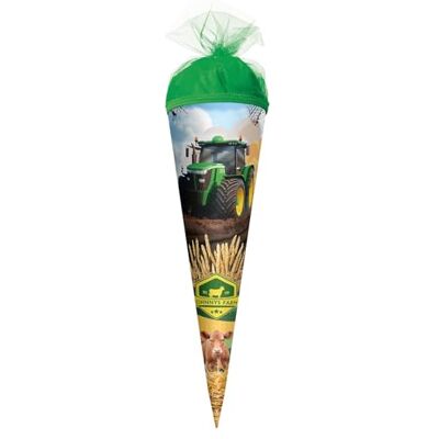Roth Schultüte klein 50 cm Traktor Power – runde Geschwister-Zuckertüte zur Einschulung für Jungen, Schulanfang Geschenk mit Tüllverschluss Roth Schultüte klein 50 cm Traktor Power – runde Geschwister-Zuckertüte zur Einschulung für Jungen, Schulanfang Geschenk mit Tüllverschluss