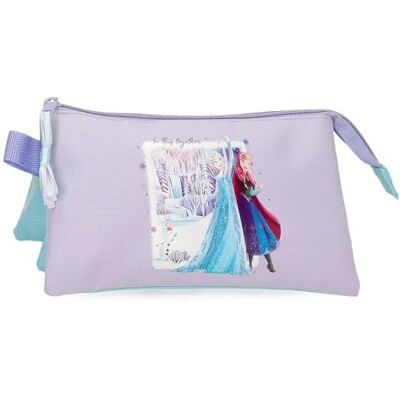 Disney Joumma Frozen In This Together Etui, dreifach, Violett, 22 x 12 x 5 cm, Polyester Disney Joumma Frozen In This Together Etui, dreifach, Violett, 22 x 12 x 5 cm, Polyester