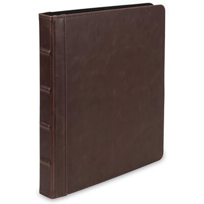 Samsill Vintage Hardback Book Style Round Ring Binder/Organizer/Planner, Dark Brown (.5", Brown) Samsill Vintage Hardback Book Style Round Ring Binder/Organizer/Planner, Dark Brown (.5", Brown)