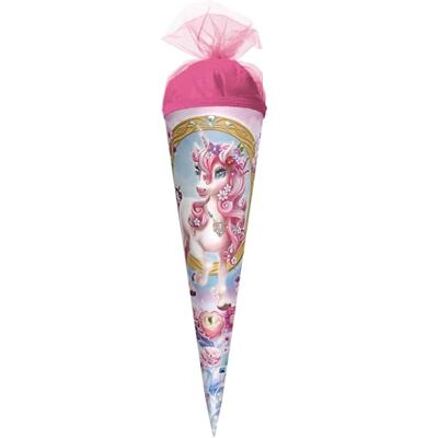 Roth Schultüte klein Einhorn Beauty 35 cm rund,Tüllverschluss Zuckertüte Einhorn Beauty Schulanfang Roth Schultüte klein Einhorn Beauty 35 cm rund,Tüllverschluss Zuckertüte Einhorn Beauty Schulanfang
