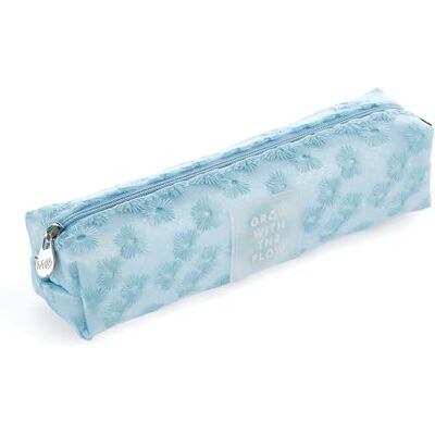 Miquelrius Federmäppchen oval mit gestickten Blumen, 1 Fach, Größe 200 x 45 x 45 mm, Material Polyester, Reißverschluss, Metallgriff, Blau, blau, 200 x 45 x 45 mm, (MR16849) Miquelrius Federmäppchen oval mit gestickten Blumen, 1 Fach, Größe 200 x 45 x 45 mm, Material Polyester, Reißverschluss, Metallgriff, Blau, blau, 200 x 45 x 45 mm, (MR16849)