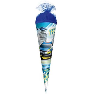 Roth Geschenk-Schultüte klein Polizei 50 cm rund Tüllerschluss Zuckertüte Schulanfang 110 Roth Geschenk-Schultüte klein Polizei 50 cm rund Tüllerschluss Zuckertüte Schulanfang 110