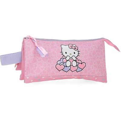 Hello Kitty Hearts & Dots, Federmäppchen, Umhängetasche, aus Polyester, Hello Kitty Hearts & Dots, Federmäppchen, Umhängetasche, aus Polyester,