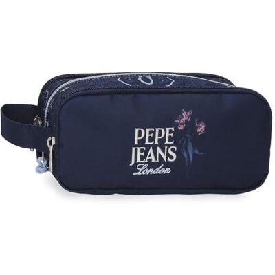 Pepe Jeans Lenay Estuche Triple Marino 22x10x9 cm Polyester 1, 98L von Joumma Bags Pepe Jeans Lenay Estuche Triple Marino 22x10x9 cm Polyester 1, 98L von Joumma Bags