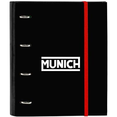 safta Munich Vulcan Ordner mit 4 Ringen, 35 cm, mit 100 A4-Blättern, ideal für Kinder verschiedener Altersgruppen, bequem und vielseitig, Qualität und Widerstandsfähigkeit, 27 x 3,5 x 32 cm, Schwarz safta Munich Vulcan Ordner mit 4 Ringen, 35 cm, mit 100 A4-Blättern, ideal für Kinder verschiedener Altersgruppen, bequem und vielseitig, Qualität und Widerstandsfähigkeit, 27 x 3,5 x 32 cm, Schwarz